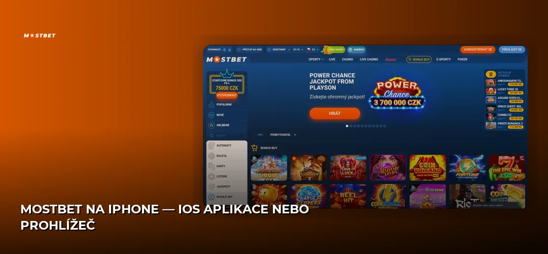 Mostbet na iPhone — iOS aplikace nebo prohlížeč
