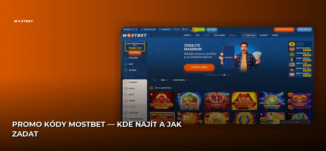 Promo kódy Mostbet — kde najít a jak zadat
