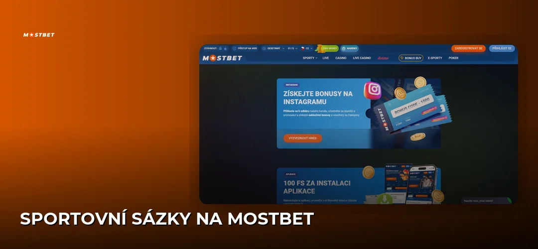Sportovní sázky na Mostbet
