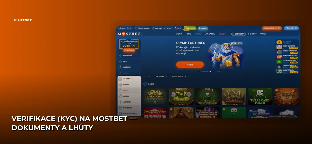 Verifikace (KYC) na Mostbet — dokumenty a lhůty