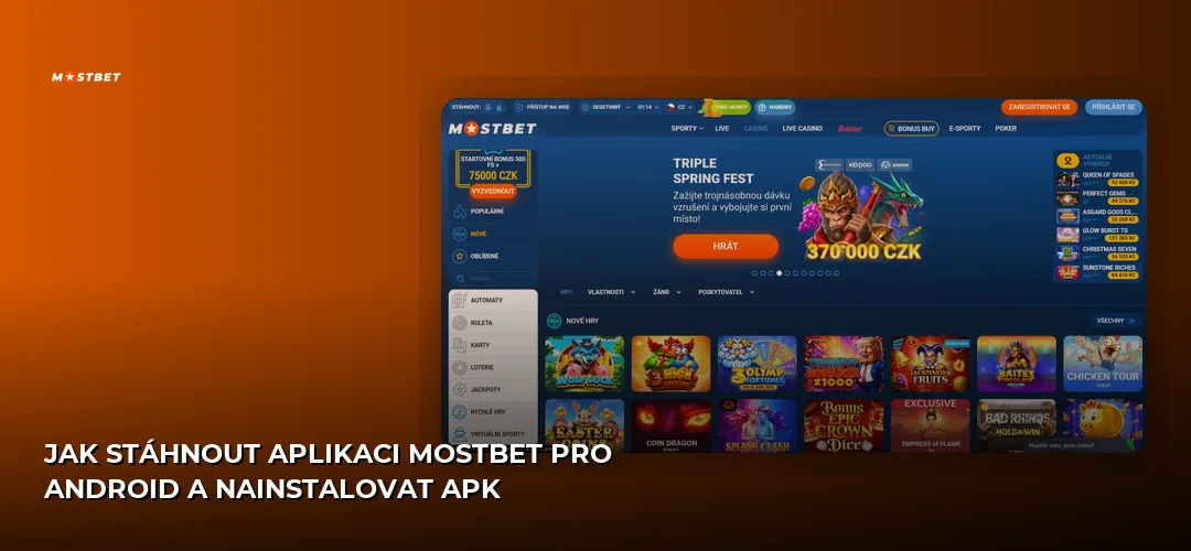Mostbet promotional banner